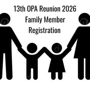 13th OPA Reunion 2026 Family Member Registration
